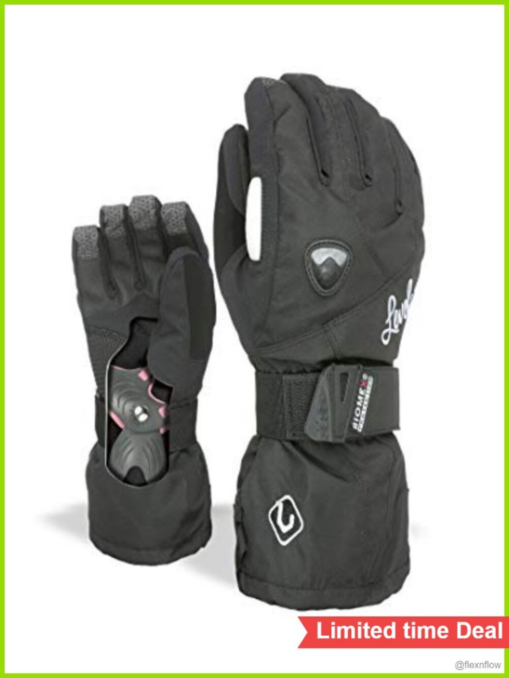 Butterfly Glove Kevlar Reinforced Palm Wrist Guard Snowboarding